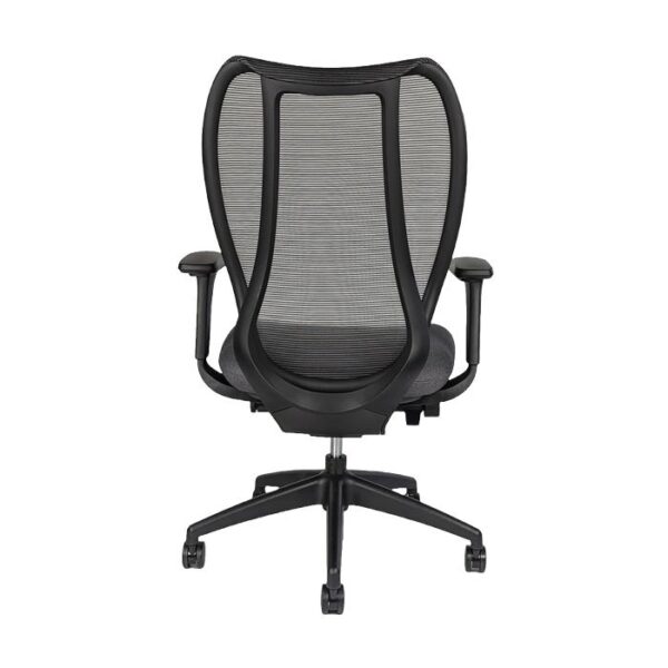 Cloud Chair, Black Mesh Back w/Charcoal-Gray Fabric Seat - Image 2