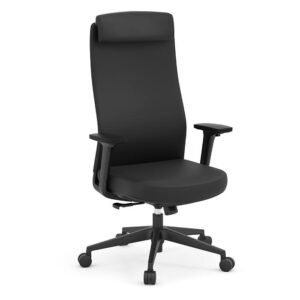 Apex Mid-Back Executive Chair, Anti-Microbial Vinyl - Black