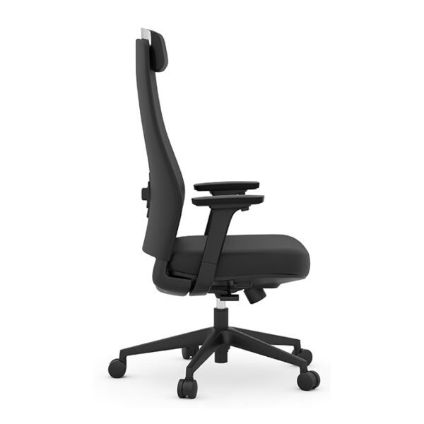 Apex Mid-Back Executive Chair, Anti-Microbial Vinyl - Black - Image 4