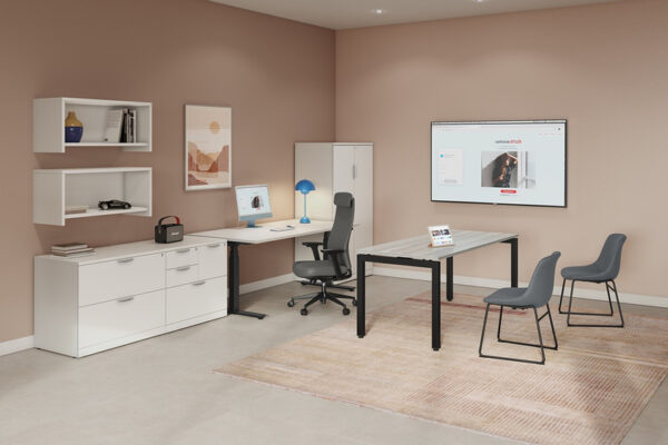 Apex Mid-Back Executive Chair, Antimicrobial Vinyl - Charcoal - Image 5