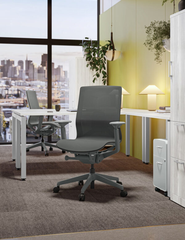 Atlas II Mid-Back Executive Chair, Mesh Back - Dark Gray - Image 13