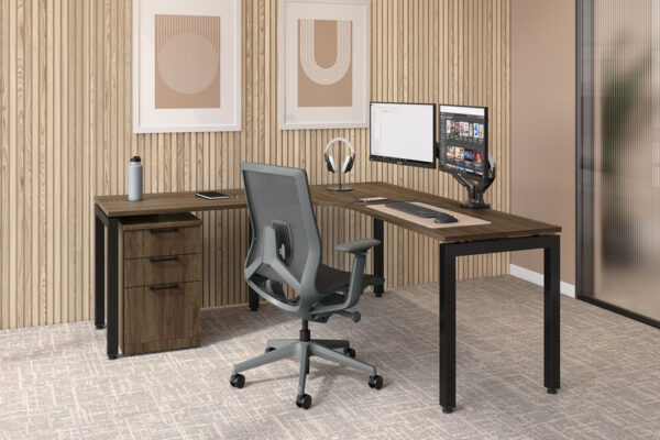 Atlas II Mid-Back Executive Chair, Mesh Back - Dark Gray - Image 12