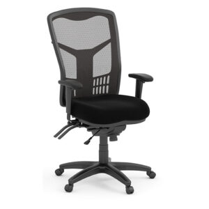 CoolMesh High-Back Executive Chair w/Seat & Slider, Mesh - Black