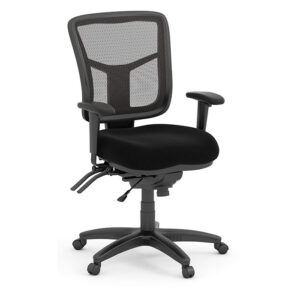 CoolMesh Mid-Back Task Chair, Mesh - Black