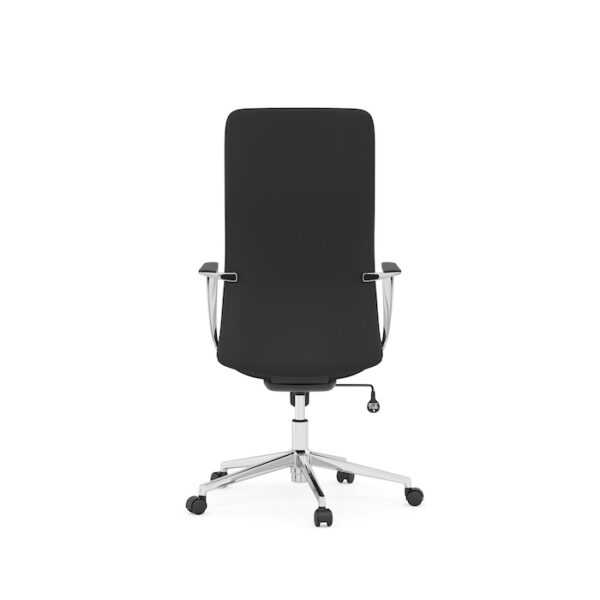 Dolce High-Back Executive Chair, Anti-Microbial Polyurethane - Black - Image 2