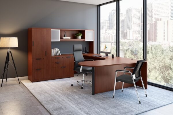Dolce High-Back Executive Chair, Anti-Microbial Polyurethane - Black - Image 6