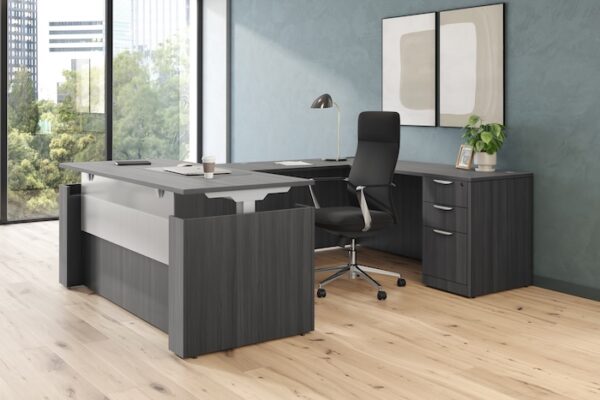 Dolce High-Back Executive Chair, Anti-Microbial Polyurethane - Black - Image 7