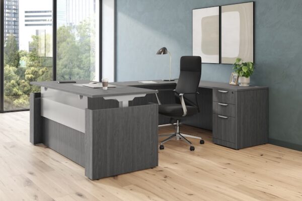 Dolce High-Back Executive Chair, Anti-Microbial Polyurethane - Black - Image 8