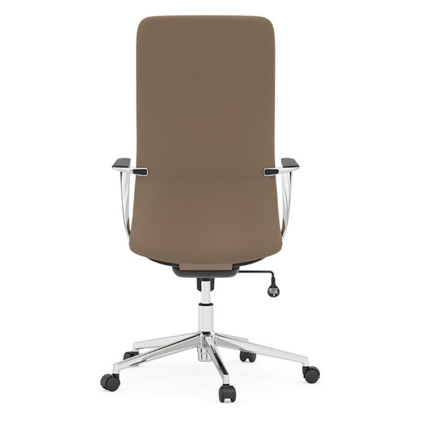 Dolce High-Back Executive Chair, Anti-Microbial Polyurethane - Brown - Image 2