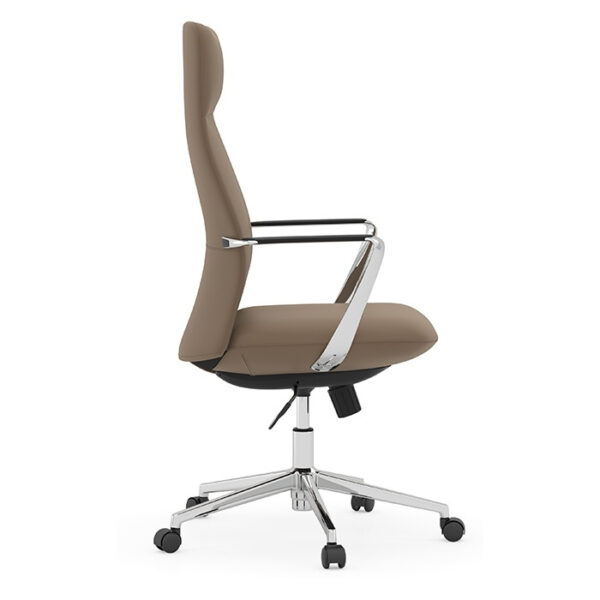 Dolce High-Back Executive Chair, Anti-Microbial Polyurethane - Brown - Image 4