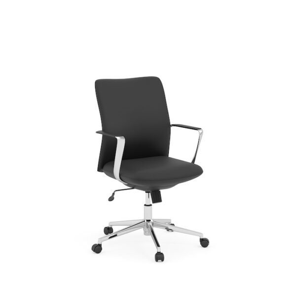Dolce Mid-Back Executive Chair, Anti-Microbial Polyurethane - Black