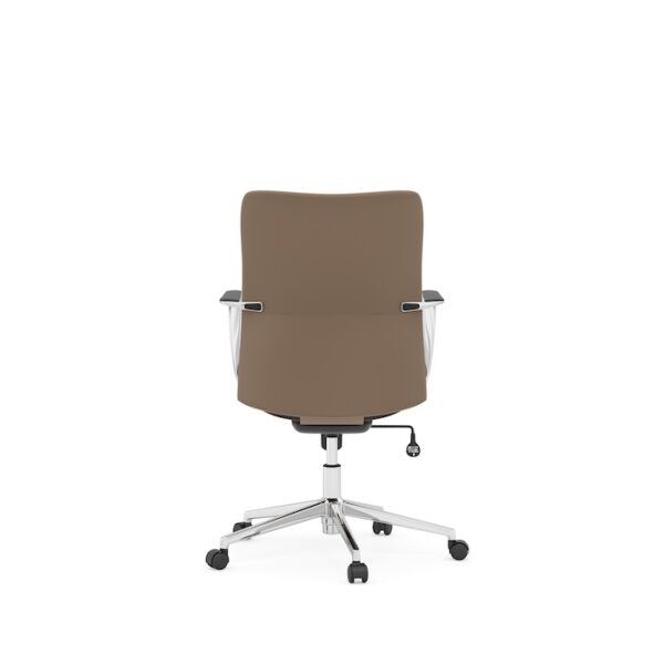 Dolce Mid-Back Executive Chair, Anti-Microbial Polyurethane - Brown - Image 2