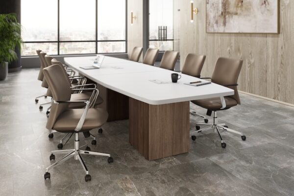 Dolce Mid-Back Executive Chair, Anti-Microbial Polyurethane - Brown - Image 5