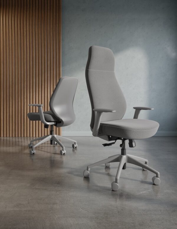 Empire Mid-Back Executive Chair, Fabric - Charcoal - Image 5