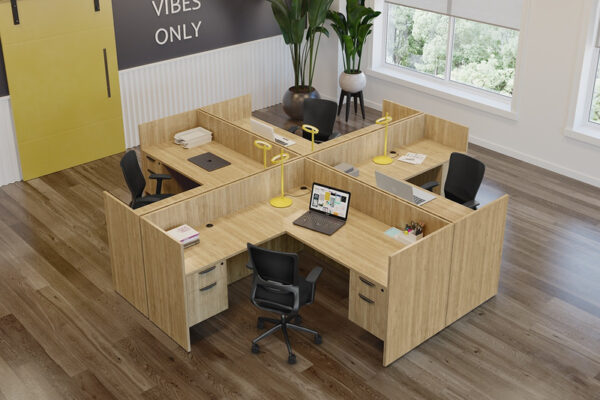 Flint Mid-Back Executive Chair, Mesh Back & Fabric Seat - Black - Image 5