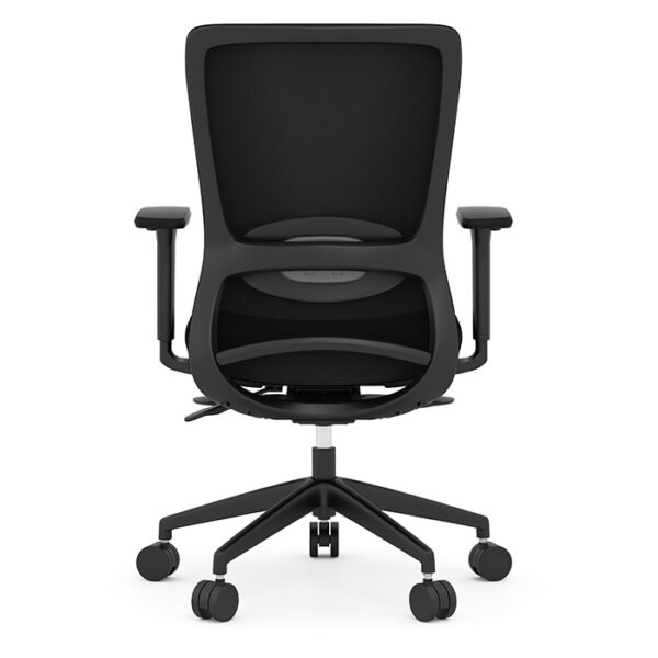 Flint Mid-Back Executive Chair, Mesh Back & Fabric Seat - Black - Image 2