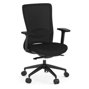 Flint Mid-Back Executive Chair, Mesh Back & Fabric Seat - Black