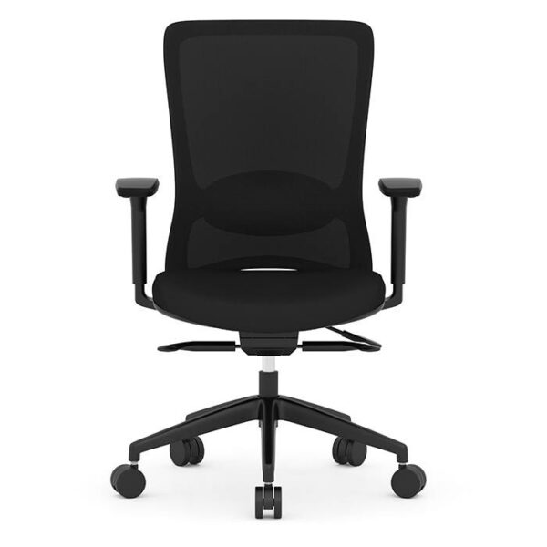 Flint Mid-Back Executive Chair, Mesh Back & Fabric Seat - Black - Image 3