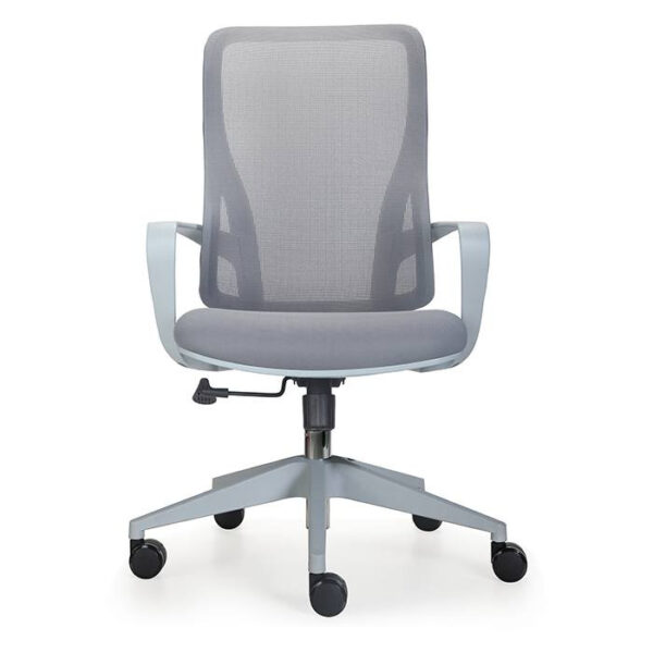 Flora Mid-Back Executive Chair, Mesh Back & Fabric Seat - Gray - Image 3
