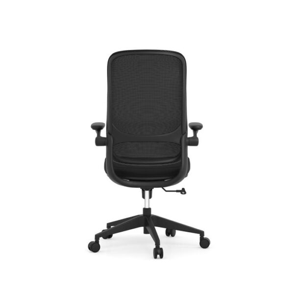 Verde High-Back Conference Chair, Mesh Back & Fabric Seat - Black - Image 2