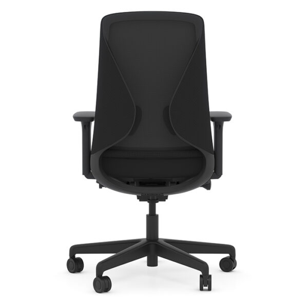 Konfurb Sense High-Back Task Chair, Fabric & Nylon - Black - Image 2