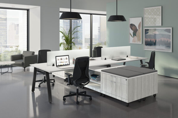 Konfurb Sense High-Back Task Chair, Fabric & Nylon - Black - Image 7
