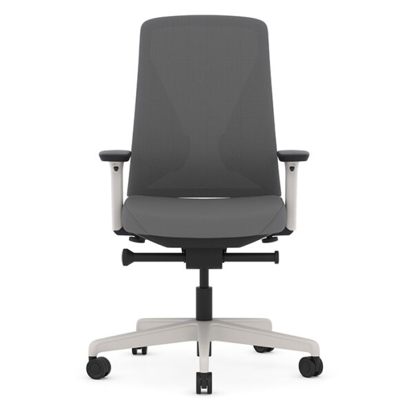 Konfurb Sense High-Back Task Chair, Fabric & Nylon - Gray - Image 3