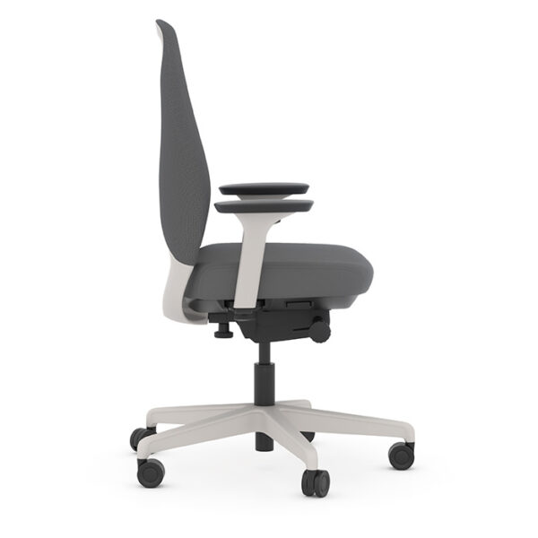 Konfurb Sense High-Back Task Chair, Fabric & Nylon - Gray - Image 4
