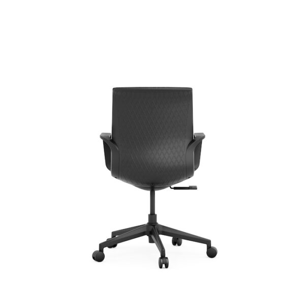 Matrix Mid-Back Conference Swivel Tilter Chair, Fabric - Charcoal w/Black Frame - Image 2