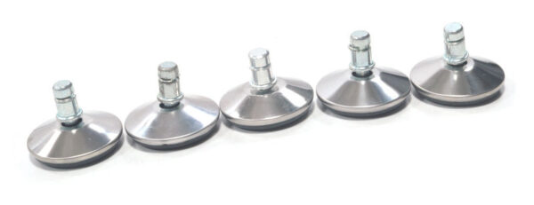 Nova Carpet Glides (set of 5) for Nova Series, Chrome