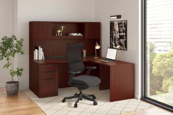 Phaser High-Back Executive Chair, Nylon, Fabric, Mesh - Black - Image 5