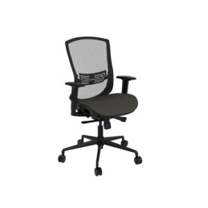 Pivot Mid-Back Executive Chair, Mesh - Black back w/Charcoal Gray Seat