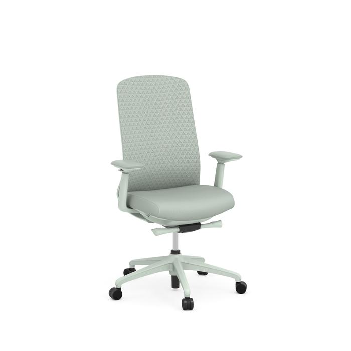 Trinity Mesh Chair, Mesh Back Fabric Seat - Seafoam Green