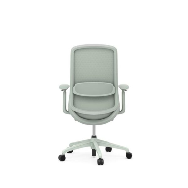 Trinity Mesh Chair, Mesh Back Fabric Seat - Seafoam Green - Image 2
