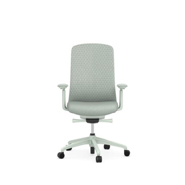 Trinity Mesh Chair, Mesh Back Fabric Seat - Seafoam Green - Image 3