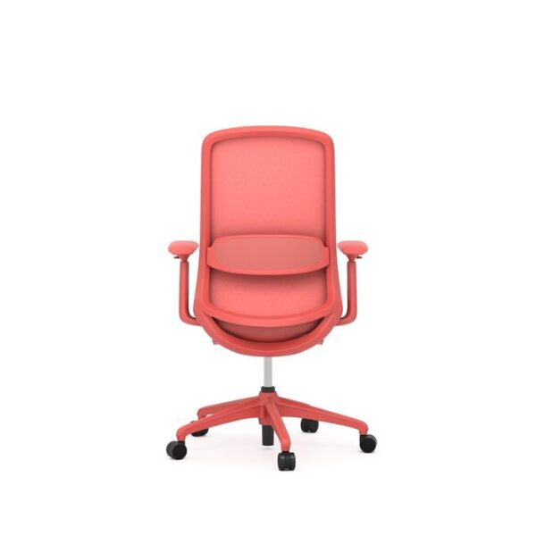 Trinity Mesh Chair, Mesh Back Fabric Seat - Salmon - Image 2