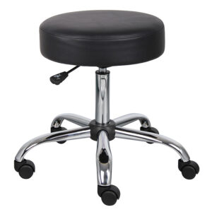 Be Well Medical Spa Professional Adjustable Stool, Vinyl - Black