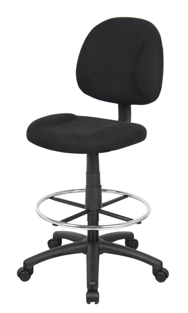 Ergonomic Works Adjustable Drafting Chair, Tweed - Black - Image 7