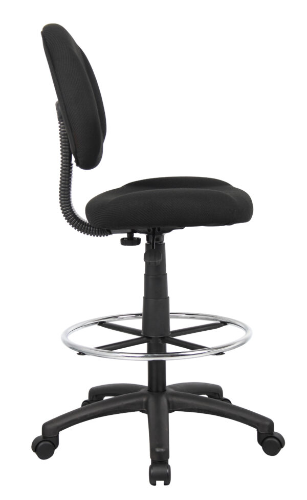 Ergonomic Works Adjustable Drafting Chair, Tweed - Black - Image 5