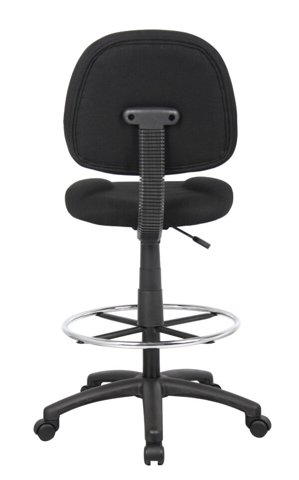 Ergonomic Works Adjustable Drafting Chair, Tweed - Black - Image 2