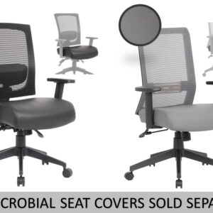 Horizontal Task Chair w/Synchro-Tilt Mechanism, Mesh - Black