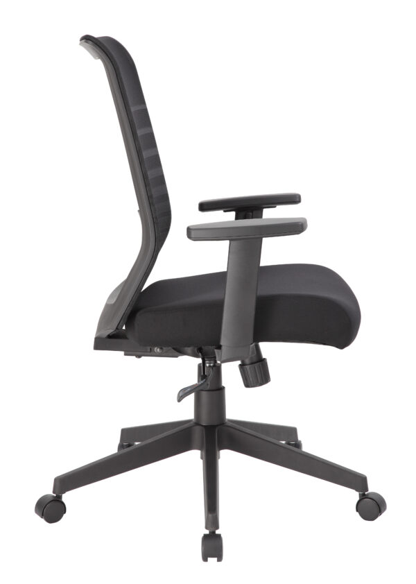 Horizontal Task Chair w/Synchro-Tilt Mechanism, Mesh - Black - Image 5