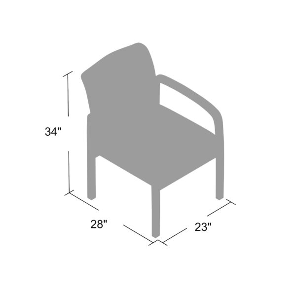 NTR Guest, Accent or Dining Chair, Linen - Gray - Image 11