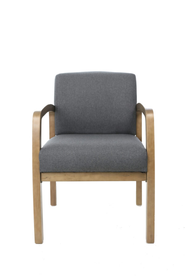 NTR Guest, Accent or Dining Chair, Linen - Gray - Image 3