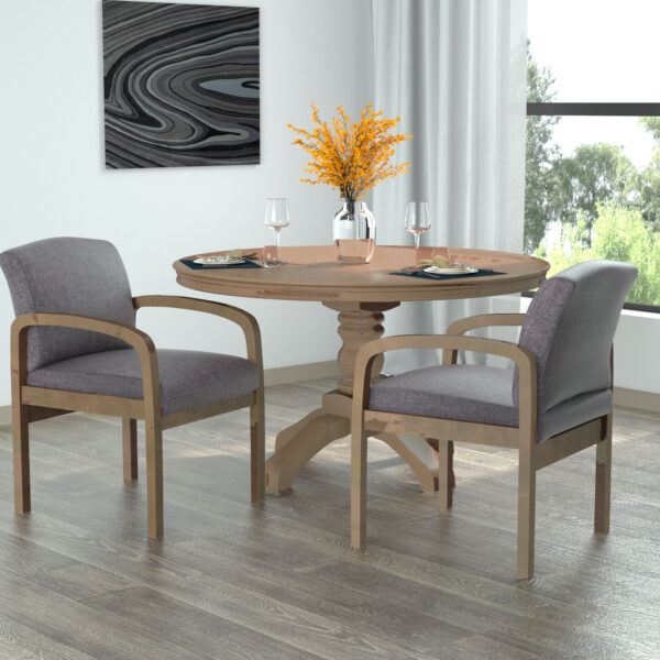 NTR Guest, Accent or Dining Chair, Linen - Gray - Image 8