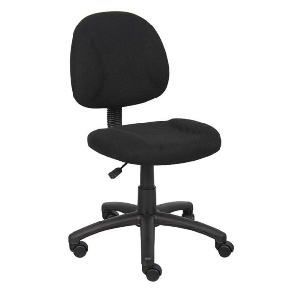 Perfect Posture Deluxe Office Task Chair, Tweed - Black
